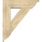 Ekena Millwork Traditional Traditional Rough Sawn Bracket w/ Offset Brace, Douglas Fir, 8"W x 28"D x 32"H BKT0806X28X32TRA01RDF - alternate 2